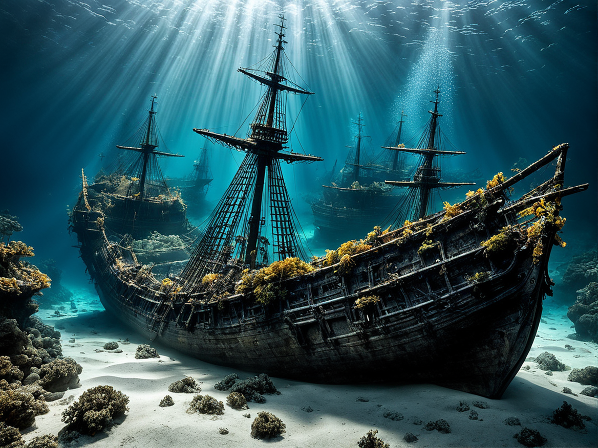 Sunken 1715 Spanish Treasure Galleons By Aards Paranoia - Playground