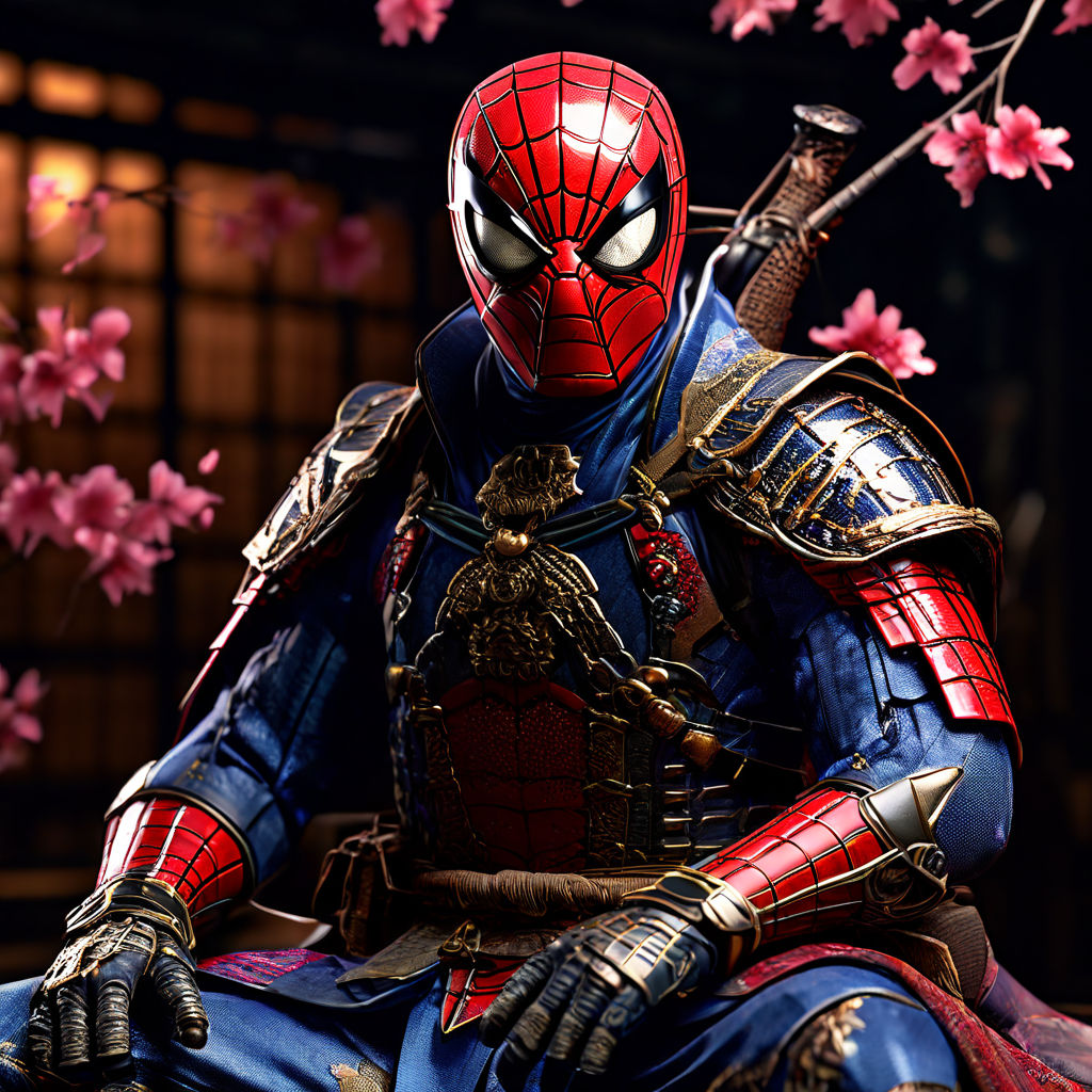 full samurai armor spiderman