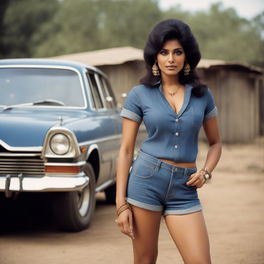 wide angle full stunning body shot of (20 year old) ((Pam Grier