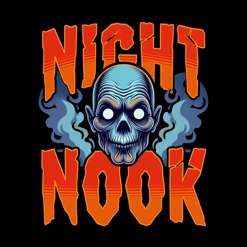 Eerie Night Nook Ghostly Illustration T-Shirt