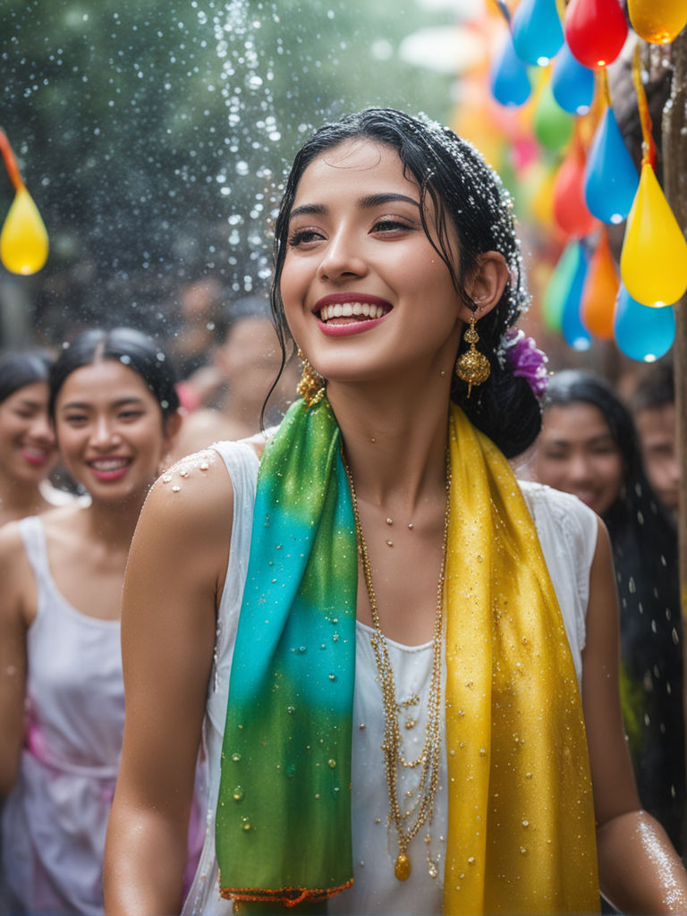 perfect hollywood actress Candice Patton covered with gulal during holi  celebration.