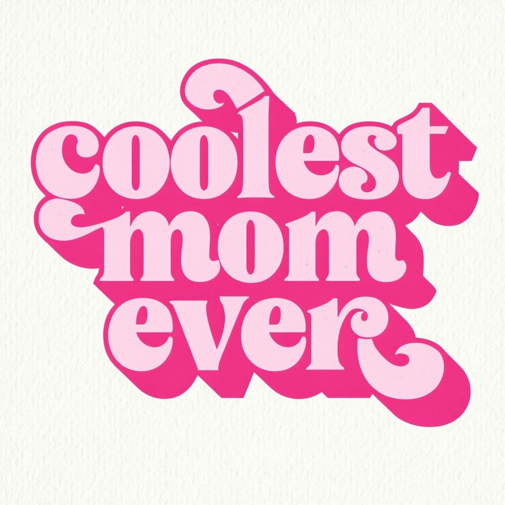 Coolest Mom Ever Retro Graphic Design Card for Celebrations Cards & Invites