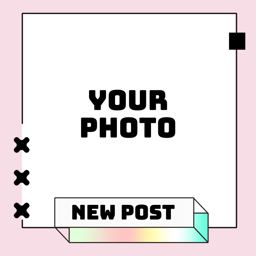 Minimalist Photo Post Template with Modern Design for Instagram Posts