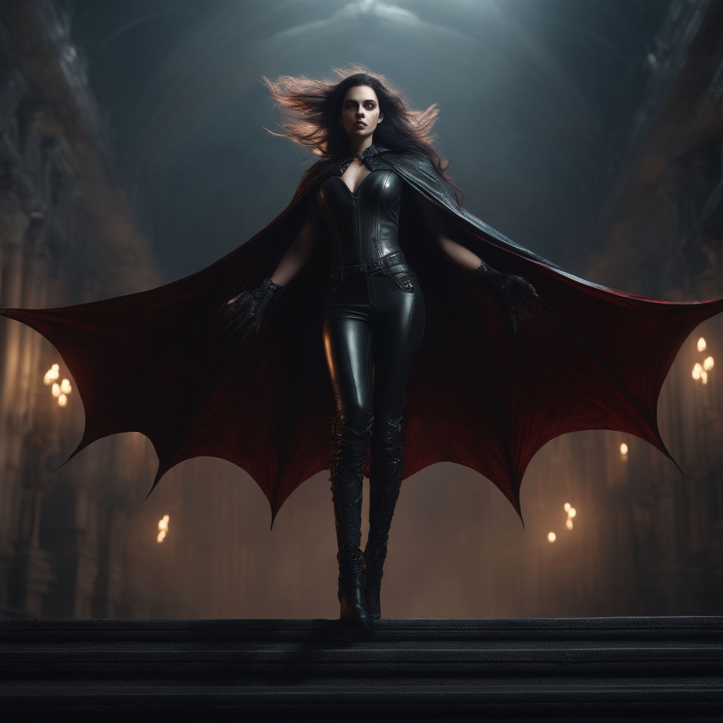 strong and sexy vampire woman