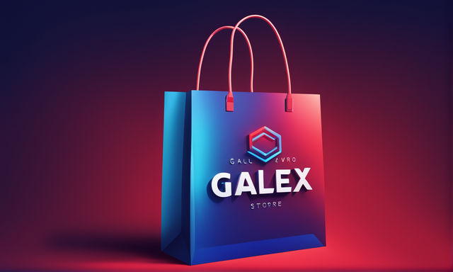 Create a modern and sleek logo of complete word "Galaxo Sto... by ...