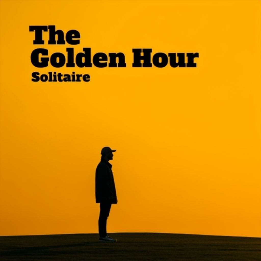 The Golden Hour Solitaire Minimalist Album Cover Design