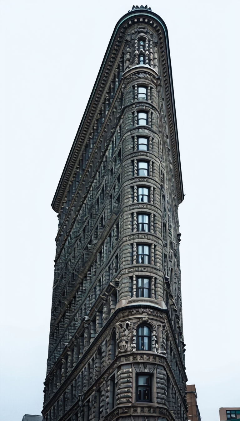 Iconic Flatiron Building Architectural Photograph Poster