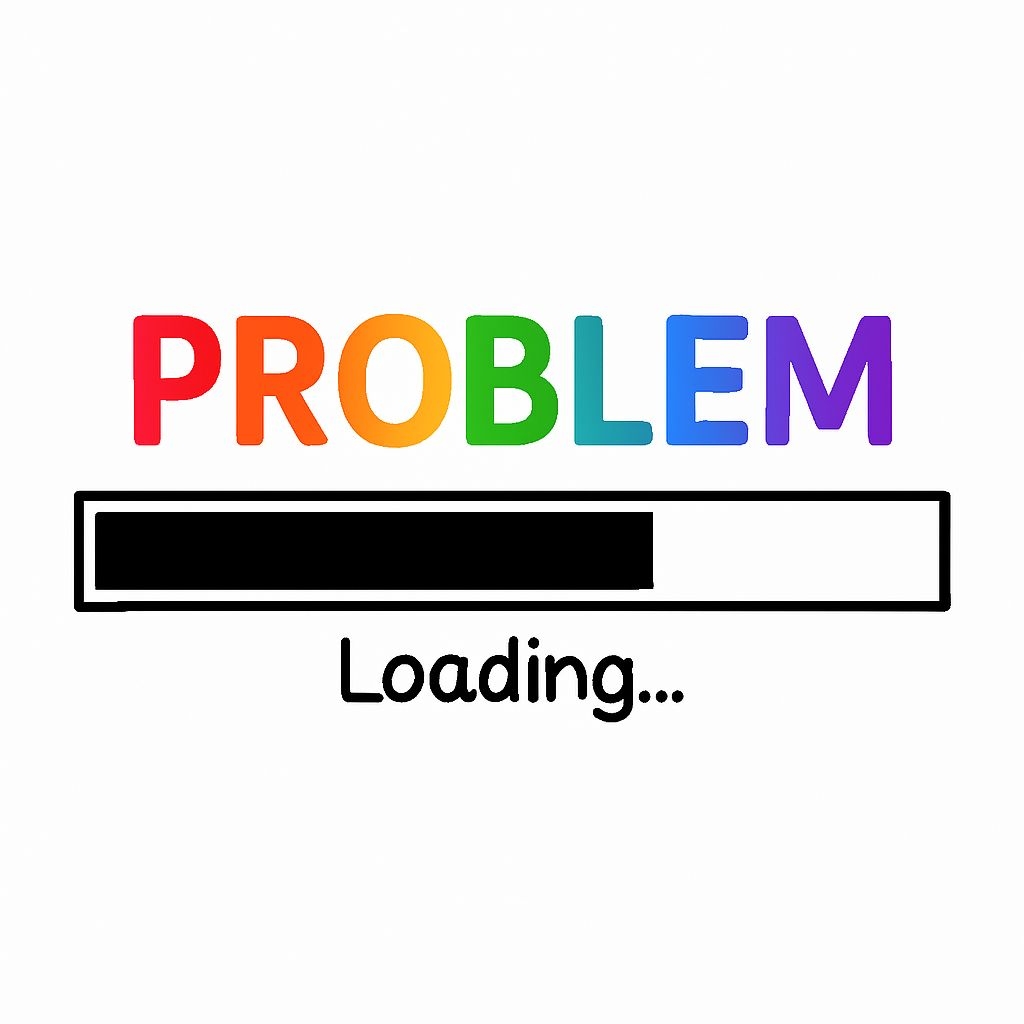 Vibrant Rainbow Problem Loading Graphic Sticker