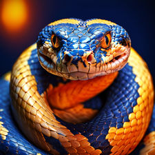 Python language snake by Felipe Borges - Playground