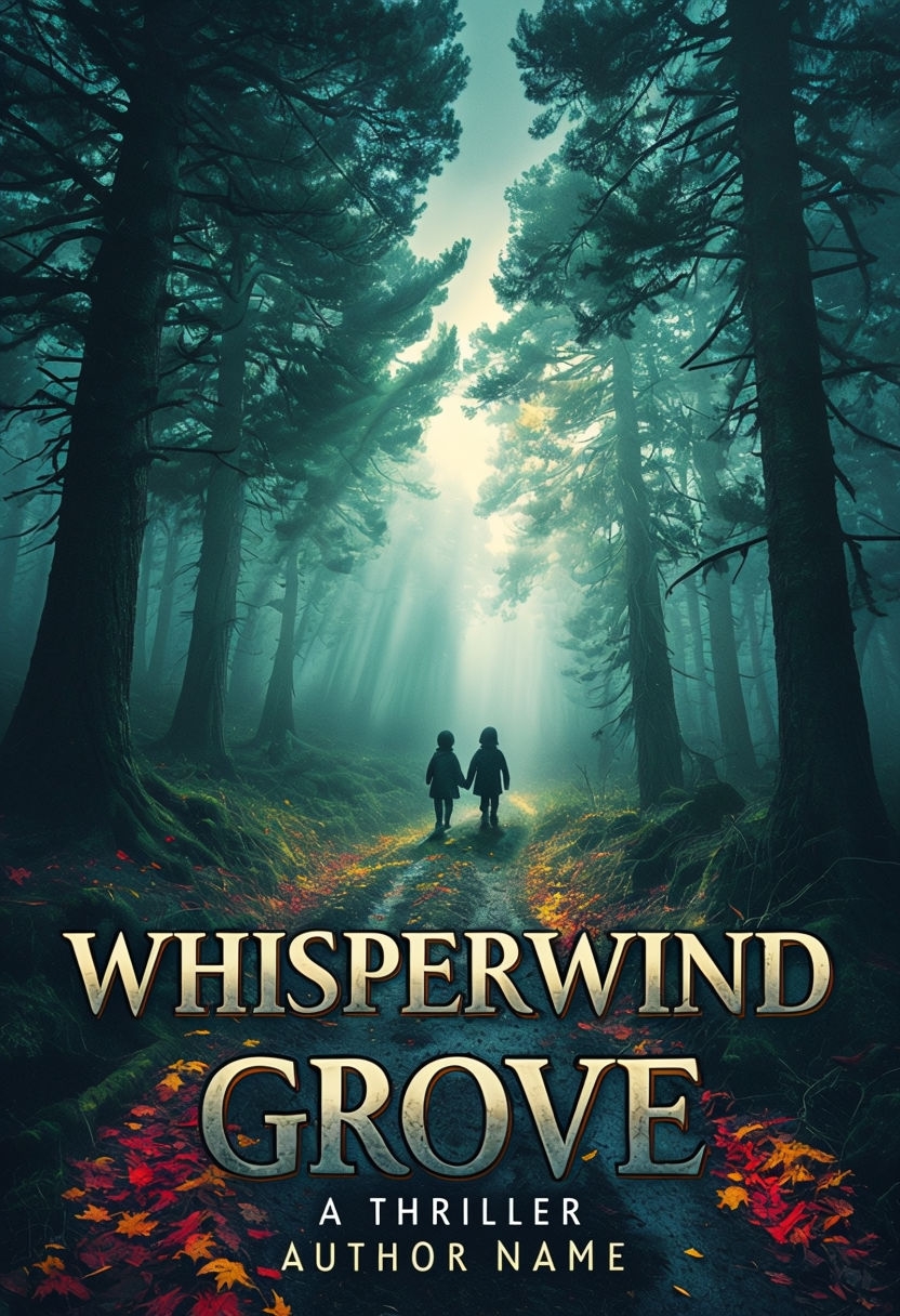 Chilling Whisperwind Grove EBook Cover Design for Suspenseful Novel
