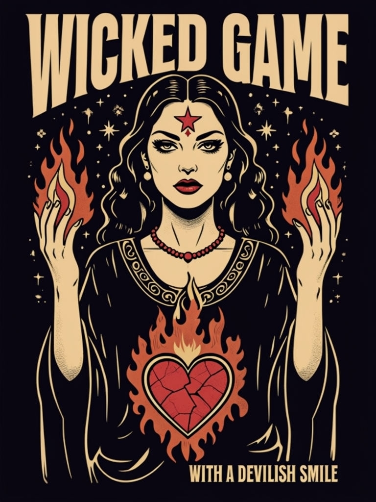 Wicked Game Retro Mystic Female T-Shirt