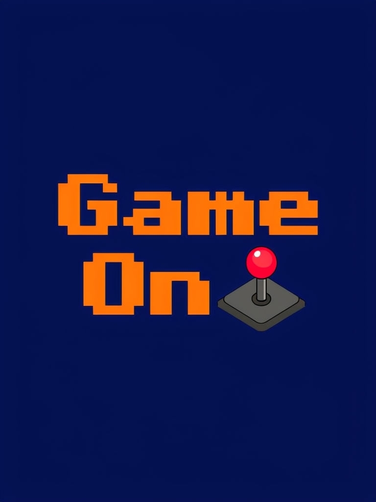 Retro Arcade Game On Joystick Graphic T-Shirt