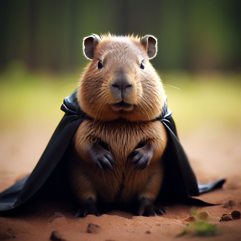 Batman Capybara Cute By Paradoxmyman 223 Playground