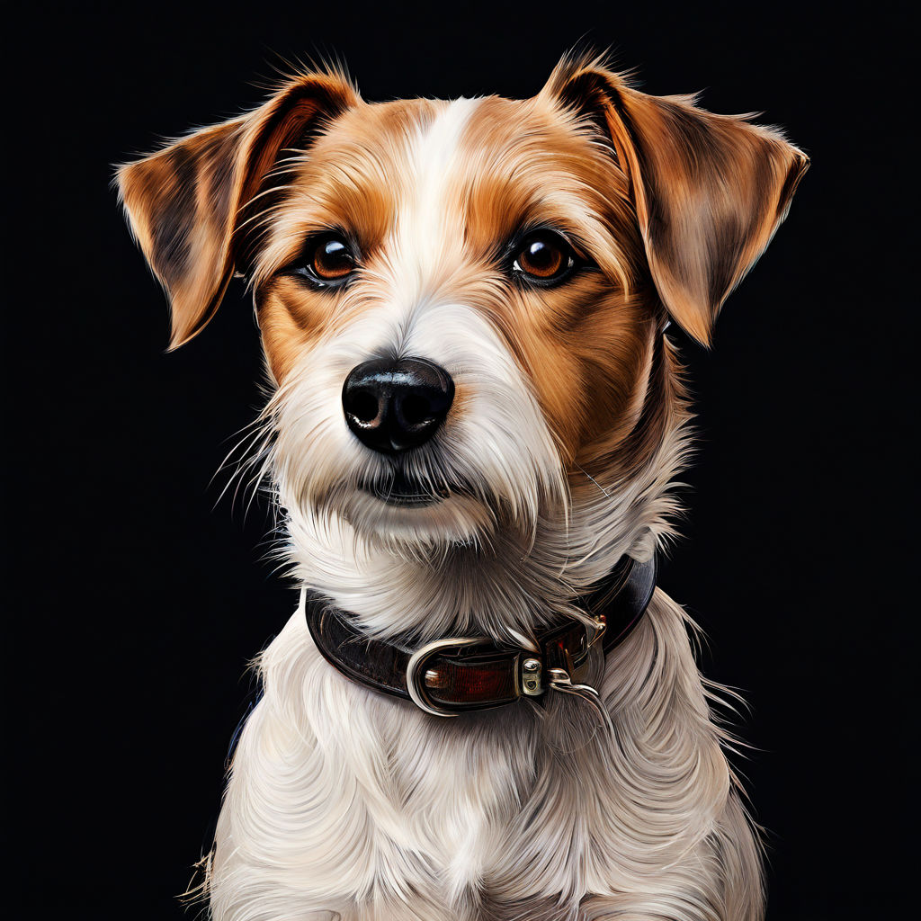 Draw Jack Russell Terrier shorthair boy with a long straight... by ...