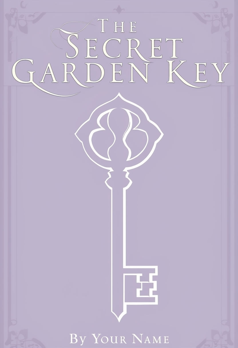 Elegant Minimalist Cover Design for The Secret Garden Key EBook Cover