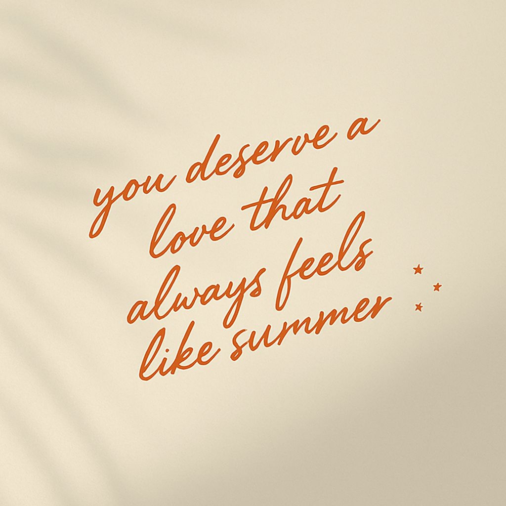 Warm Amber Cursive Motivational Quote Poster