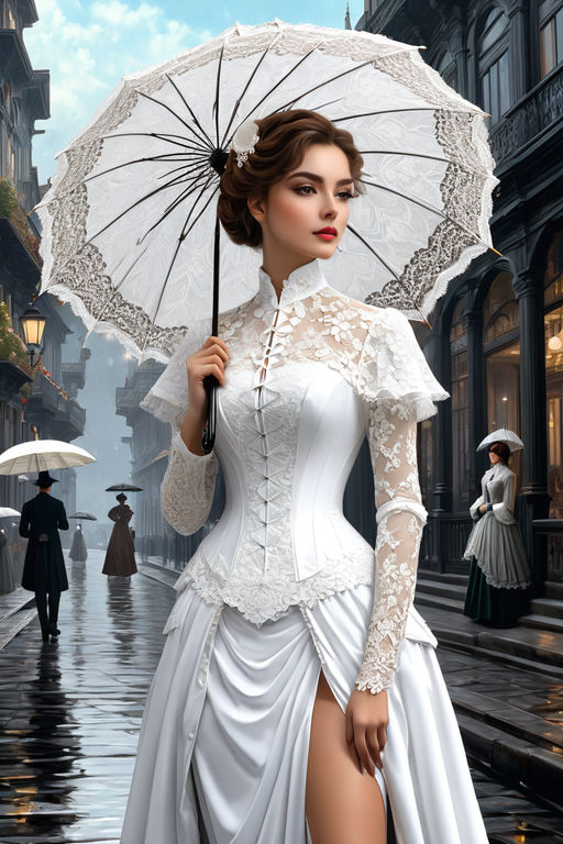 Close upa woman dressed in white by Olga Andrievska - Playground