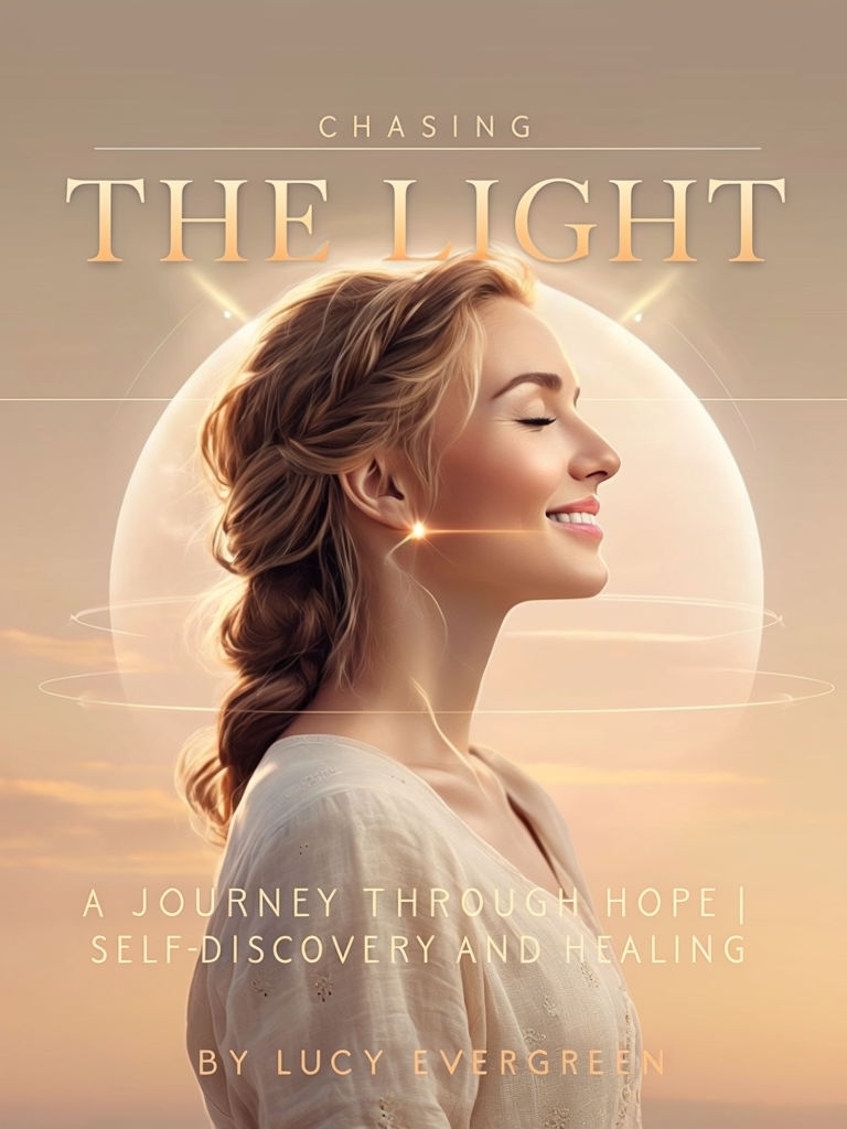 Chasing the Light Inspiring Digital Book Cover Design for Hopeful Readers EBook Cover