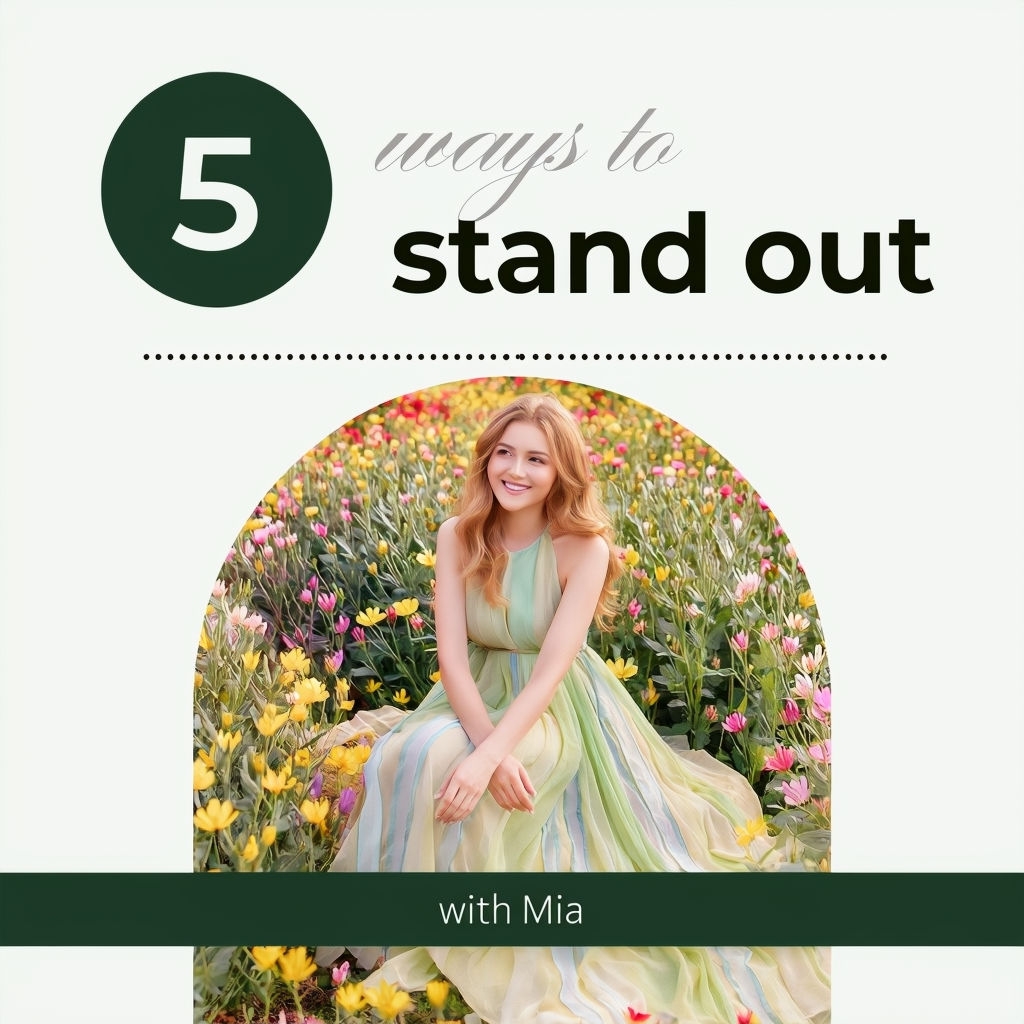 Vibrant Ways to Stand Out in a Flower Field Social Media Post