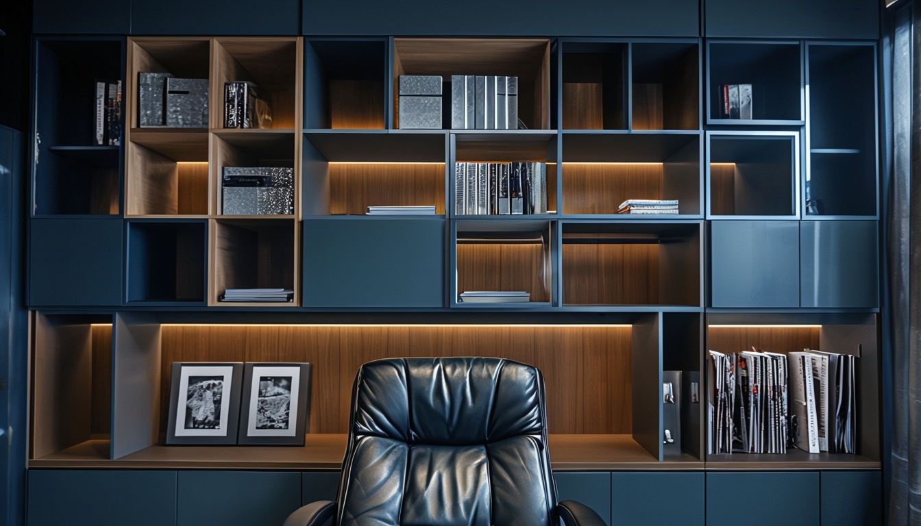 Modern Sophisticated Office Scene Virtual Background