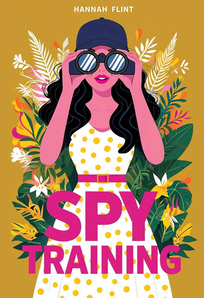 Vibrant Cartoon Spy Training EBook Cover with Playful Design