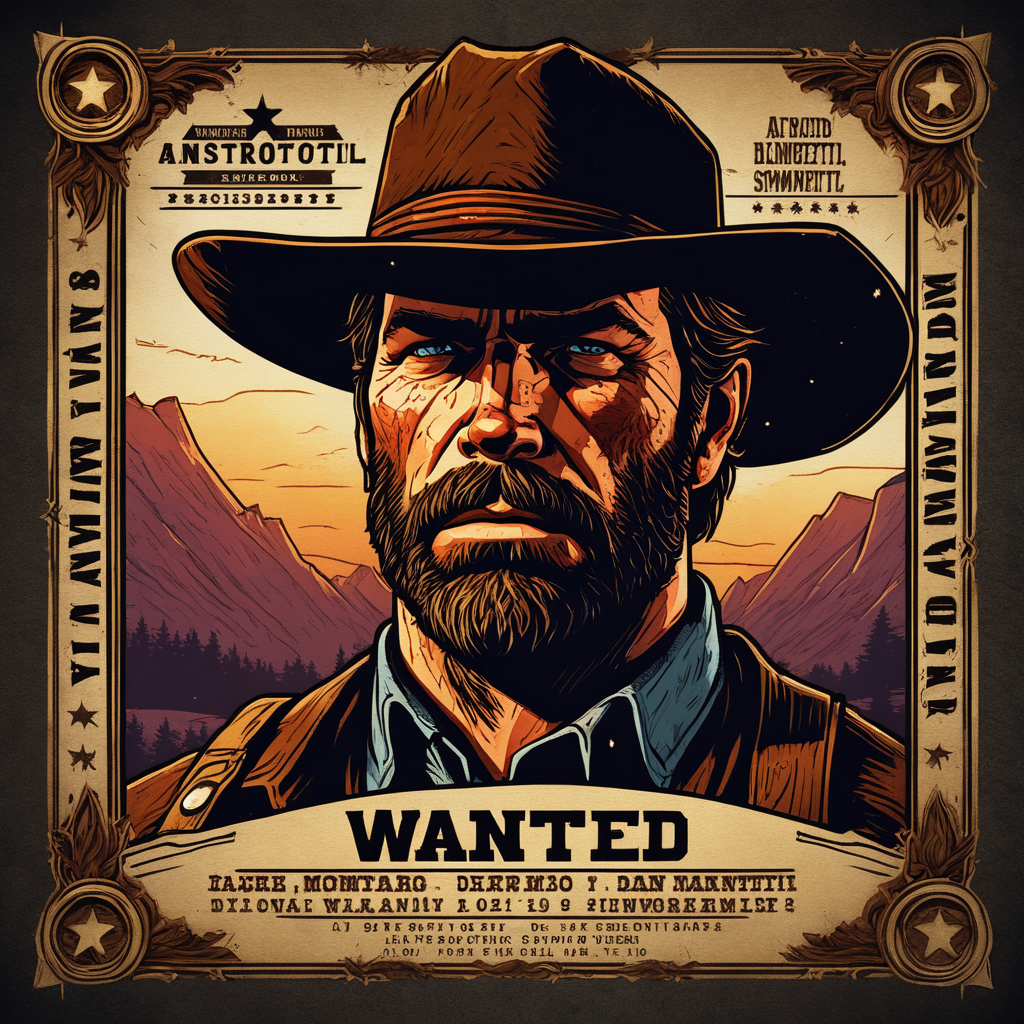 Arthur morgan wanted poster by Erin Harrington - Playground