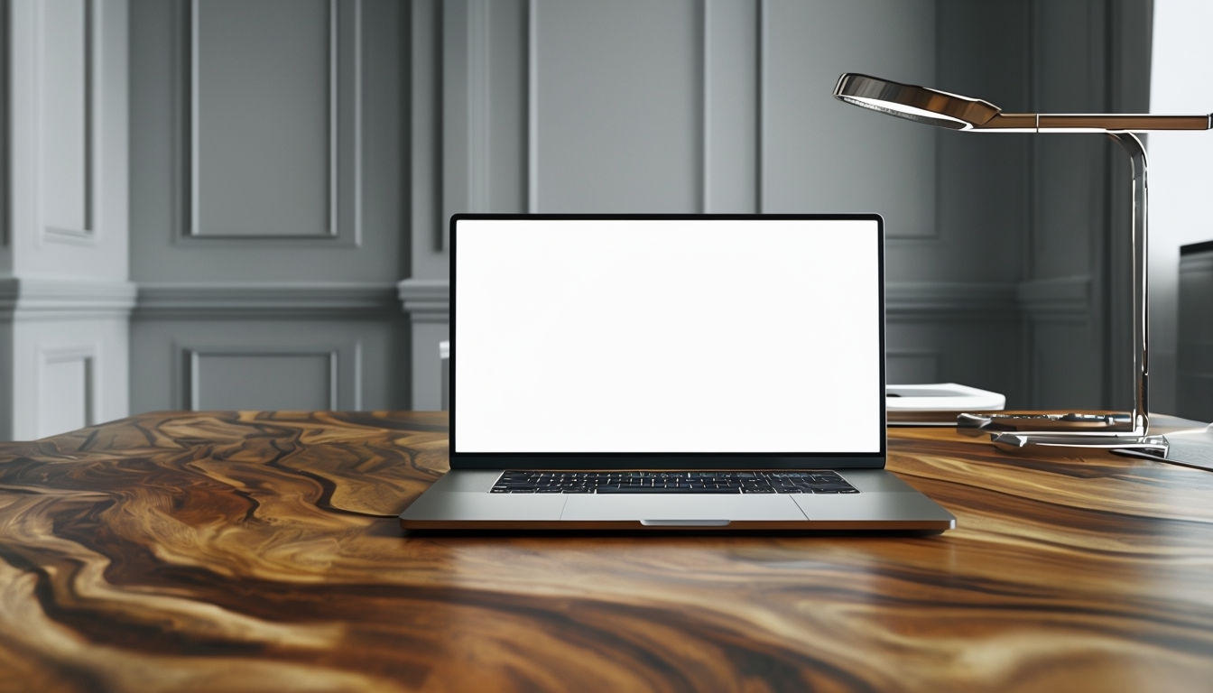 Sophisticated Minimalist Workspace Design for Productive Professionals Mockup