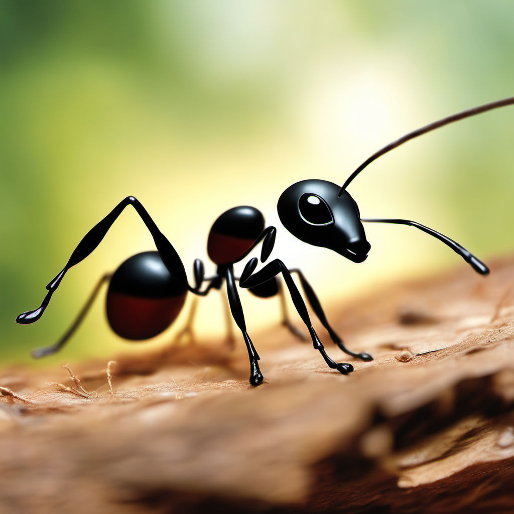 The vision focuses on an upclose perspective of an ant. by Insane