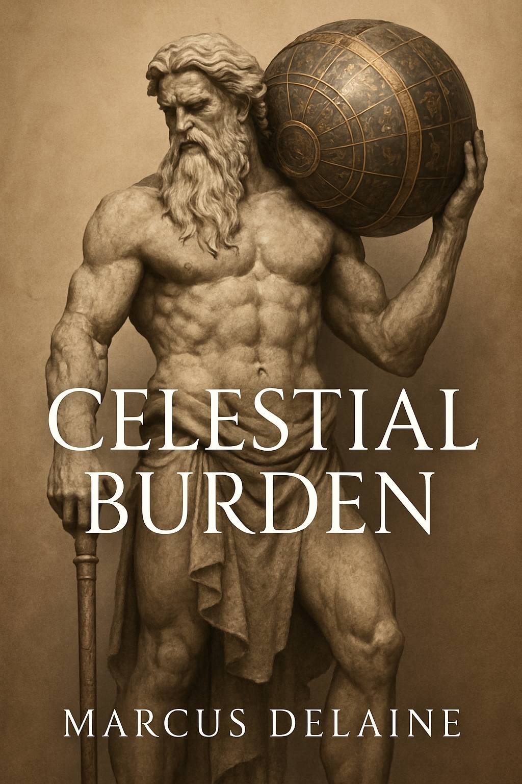 Classical Sculpture of Zeus with Celestial Themes EBook Cover