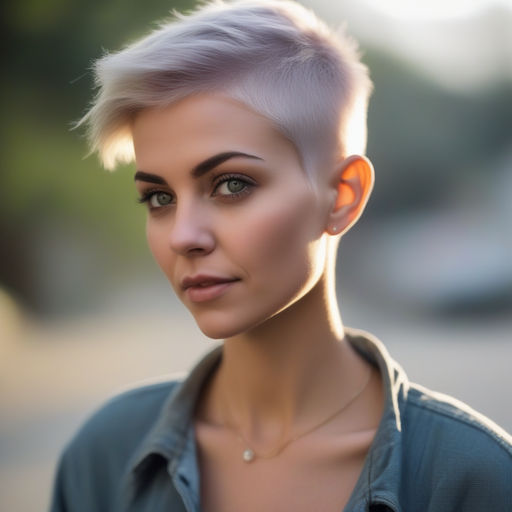 A short pixie|buzzcut beautiful woman of 25 years old by In pin un ...