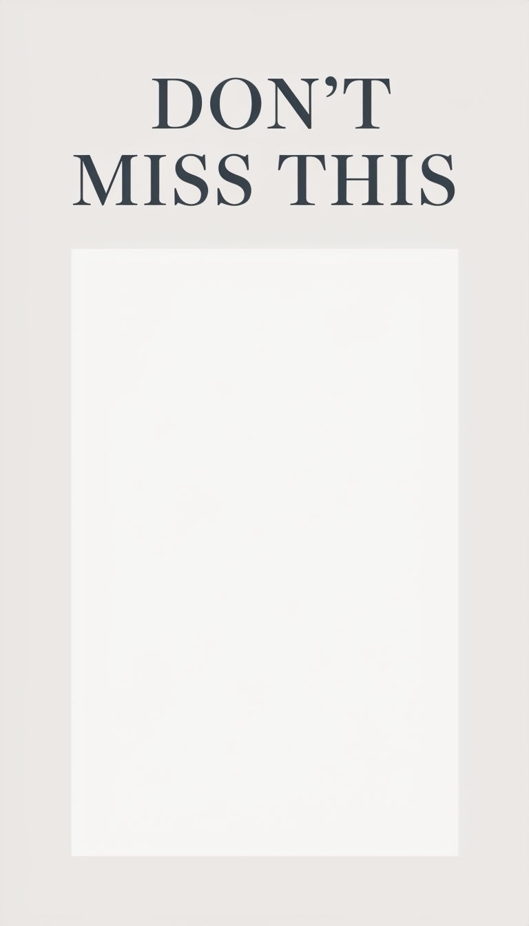 Elegant Minimalist Promotional Story Template for Social Media Post
