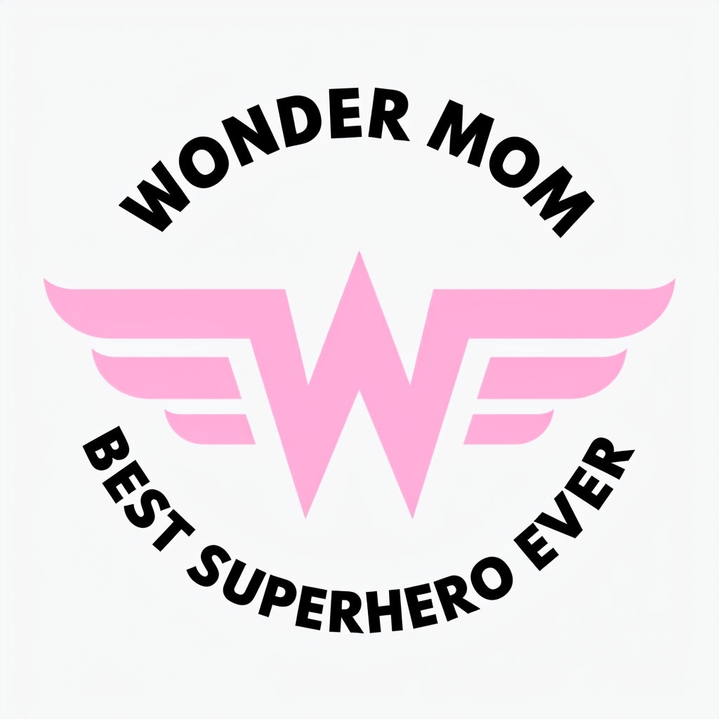 Empowering Wonder Mom Lightning W Symbol Sticker