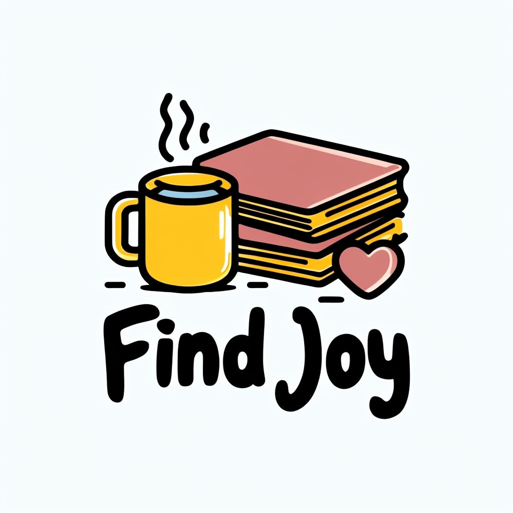 Cozy Find Joy Illustration with Mug and Books T-Shirt