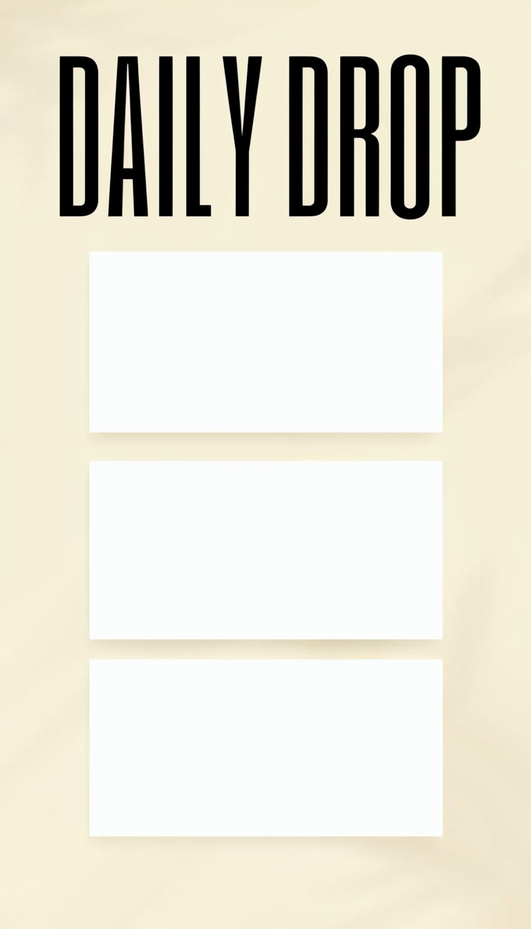 Modern Daily Drop Template for Clean Social Media Posts