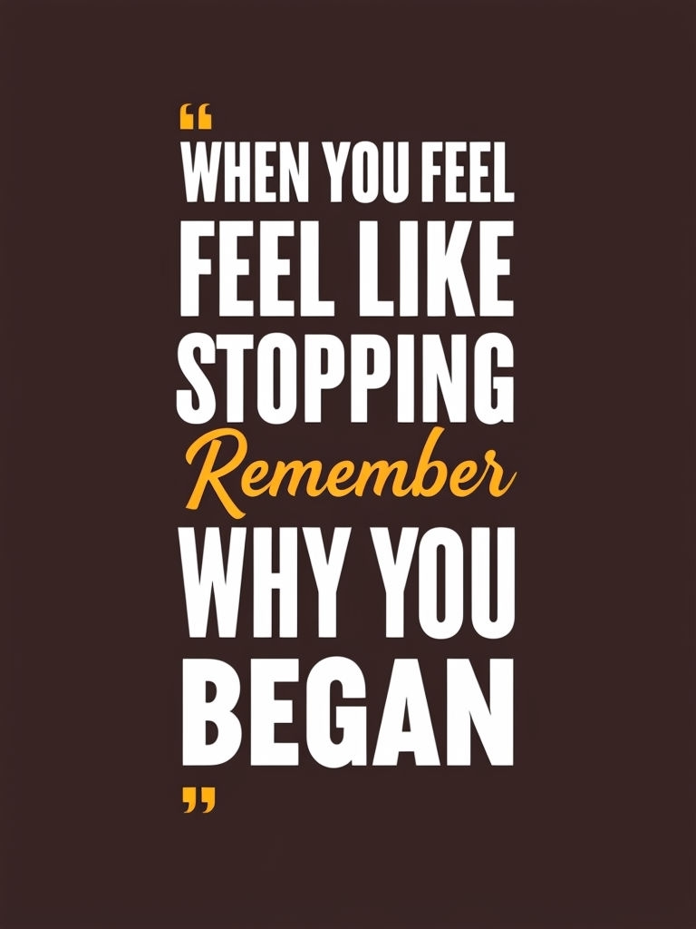 Motivational Typography Art Print on Perseverance Poster
