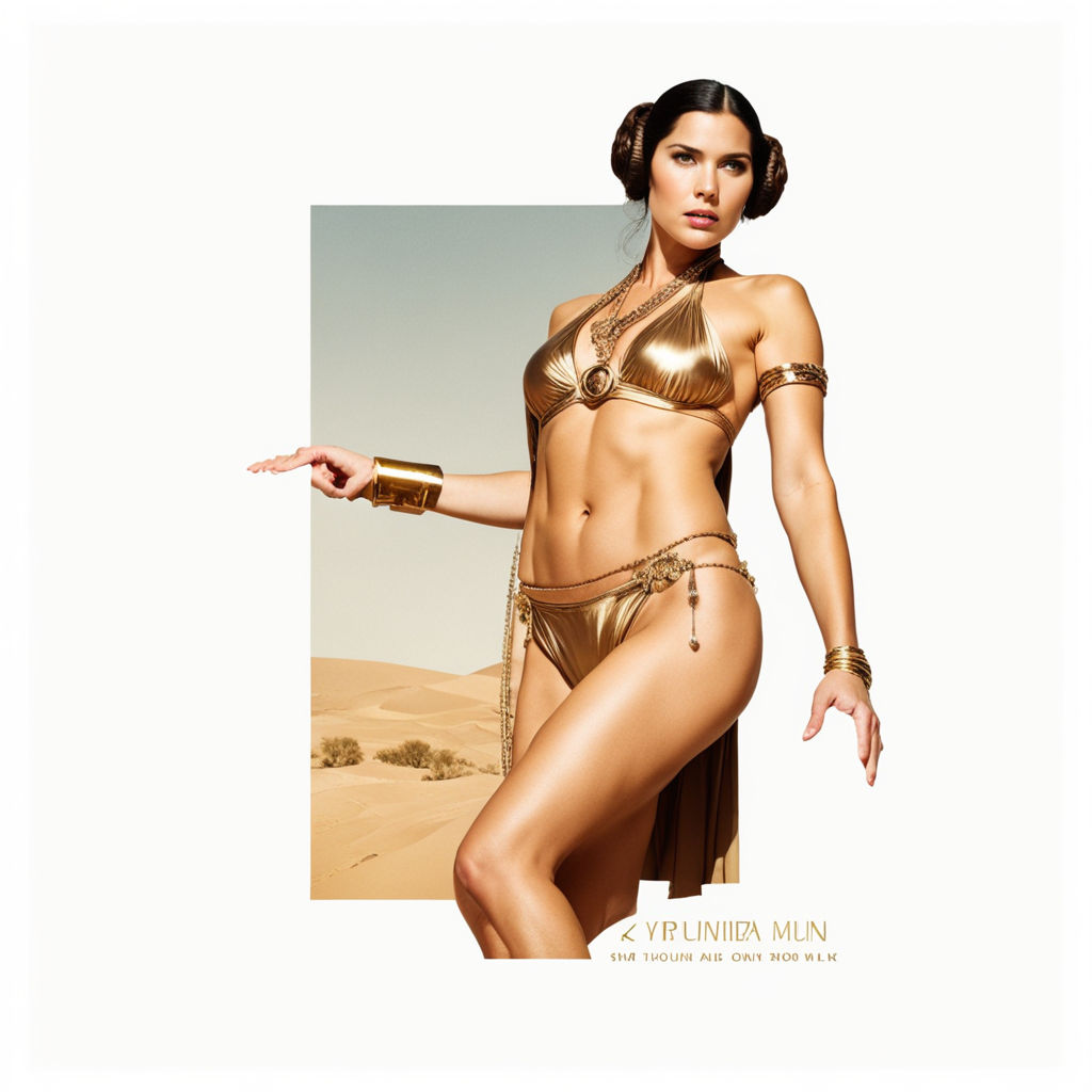 princess Leia golden bikini