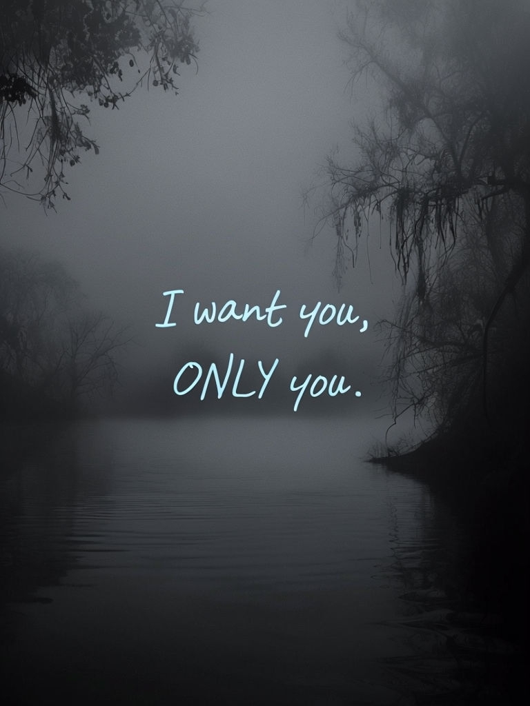 I Want You Only You Eerie Foggy Landscape Poster
