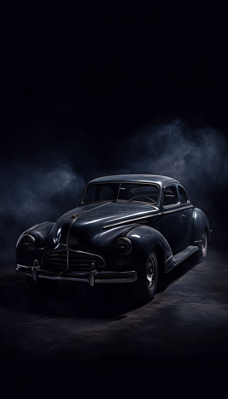 Vintage Retro Car Dramatic Portrait Photography Phone Case Cover