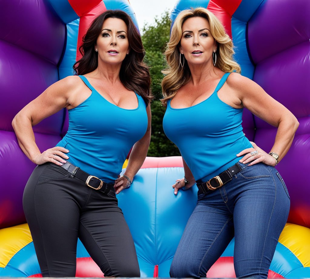 55 year old actresses Natalie J Robb and Claire Sweeney prep... by