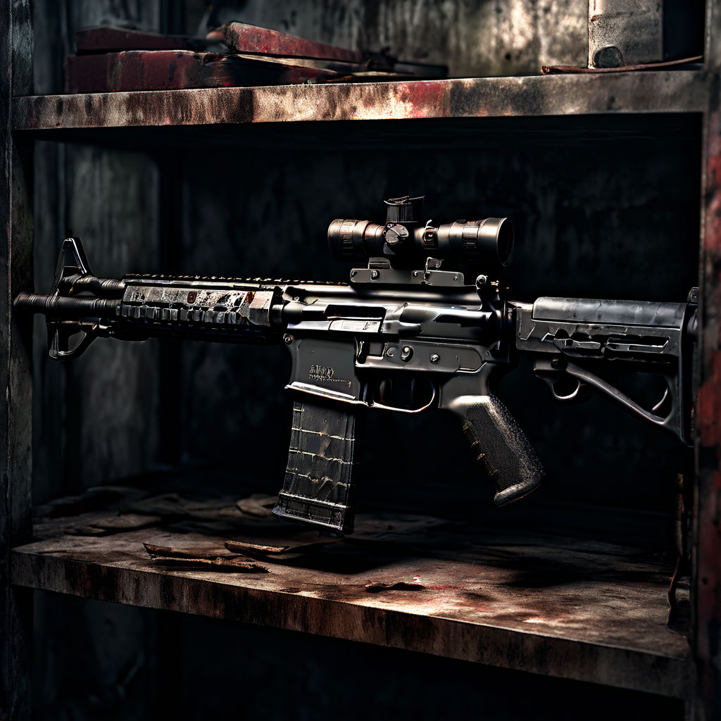 M4A1 rifle branded with the 