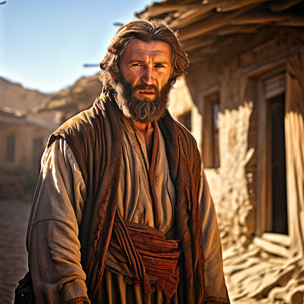 Dagestani man standing on a rustic street in Dagestan by Jekabs Puke ...