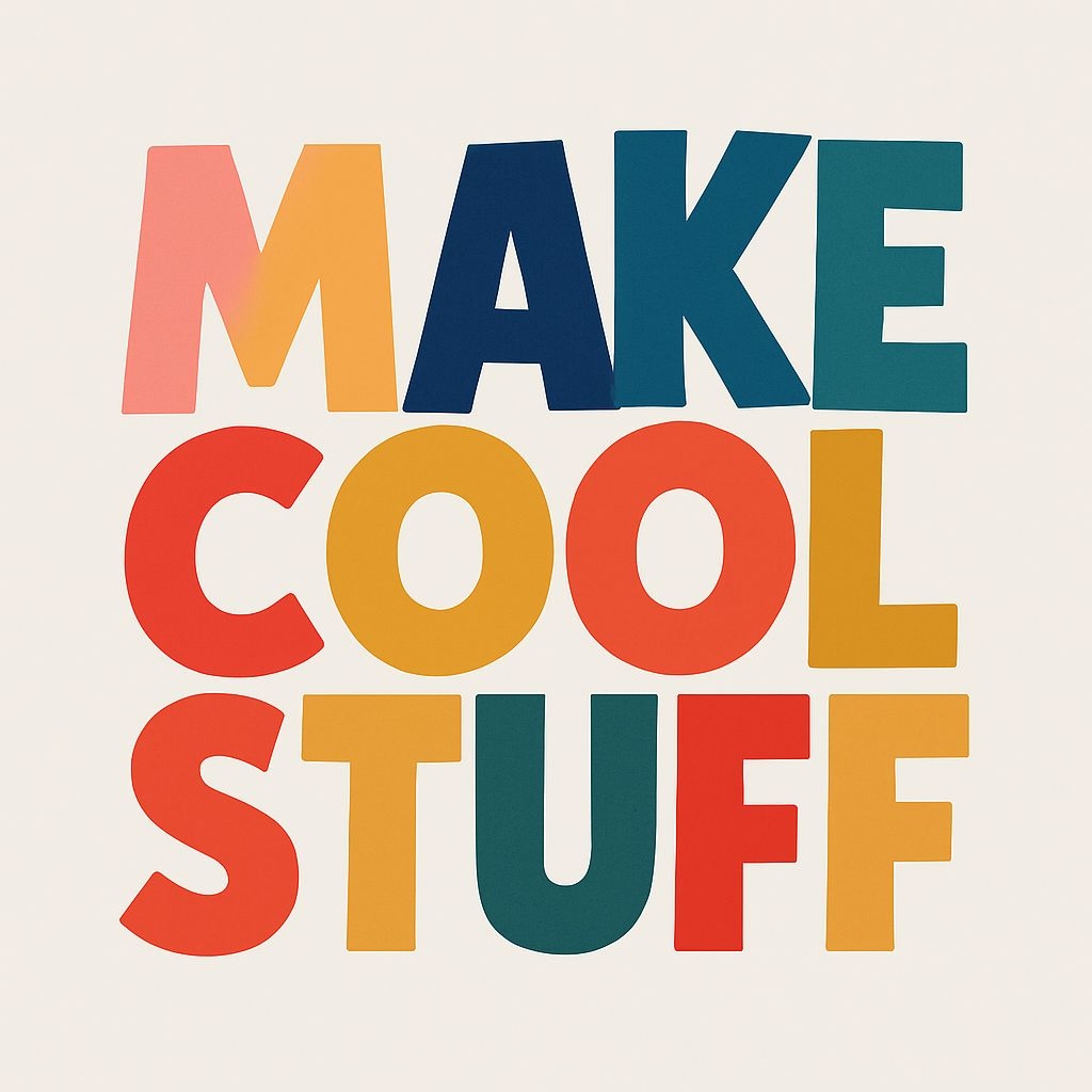 Make Cool Stuff Colorful Typography Design Mug