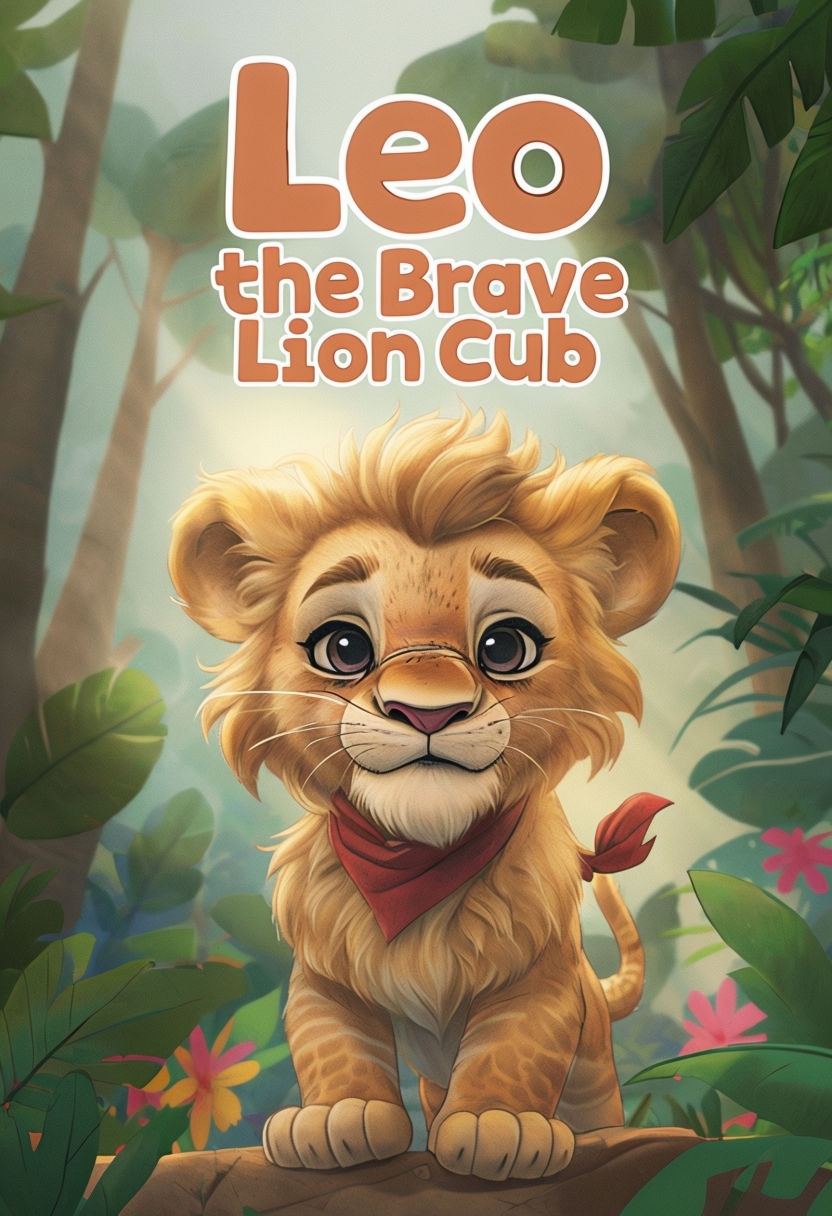 Leo the Brave Lion Cub Jungle Adventure EBook Cover