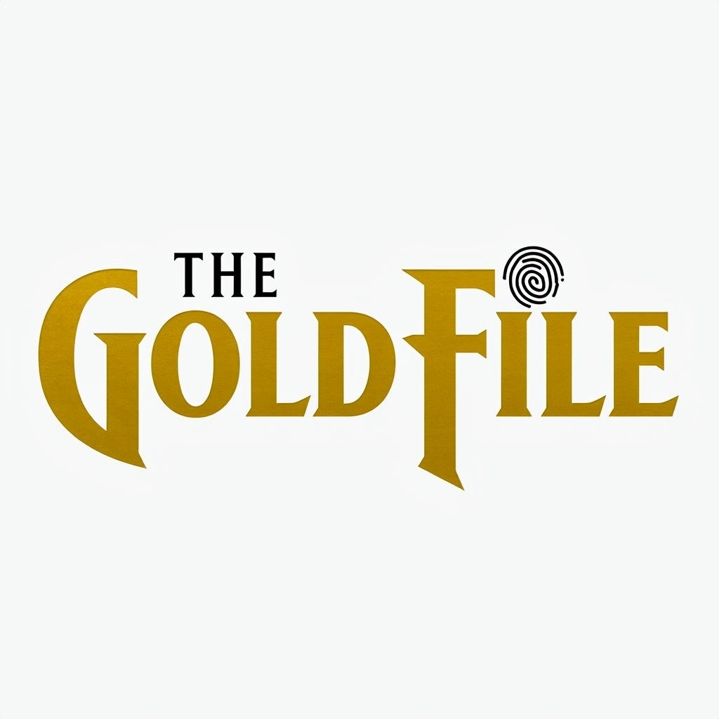 Elegant Gold File Typography Logo for Boutique Publishing House