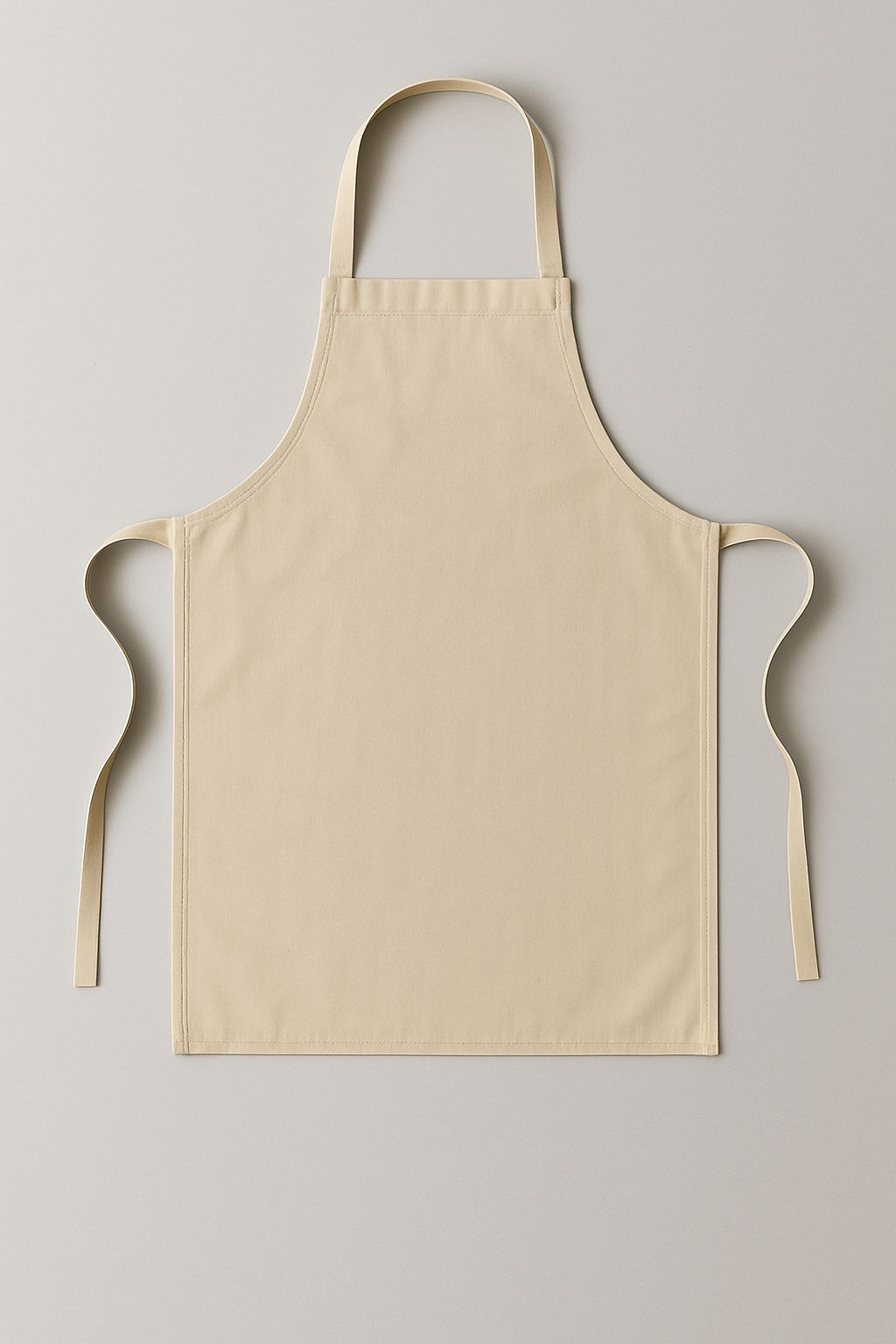 Minimalist Light Beige Apron Product Photograph Mockup
