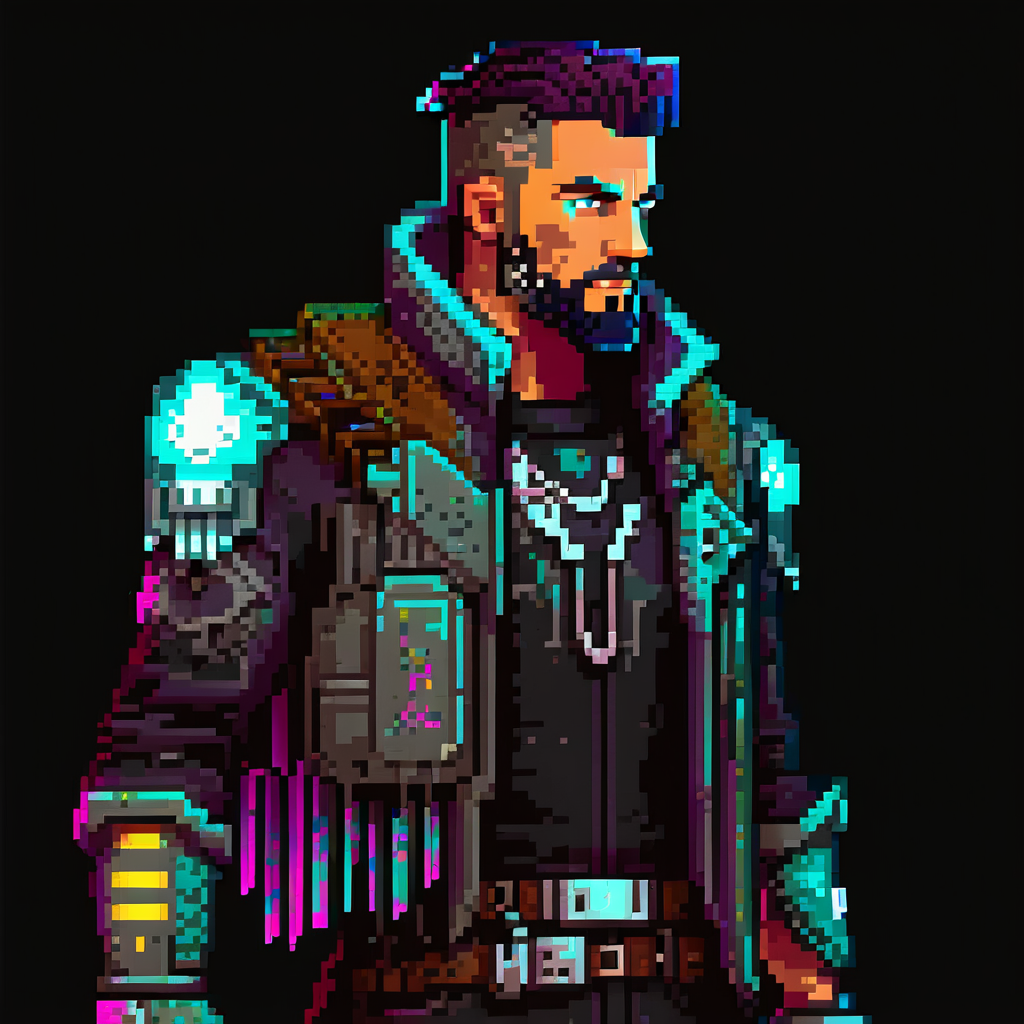 Cyberpunk outlaw with prosthetic limbs by WoBBeTTe - Playground