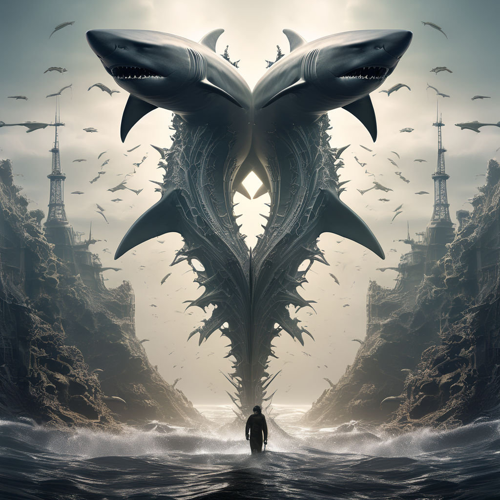 Two-headed shark by V - EXISTENCE - Playground