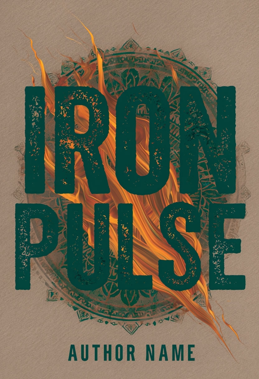 Dynamic Iron Pulse Novel Cover with Textured Elements EBook Cover