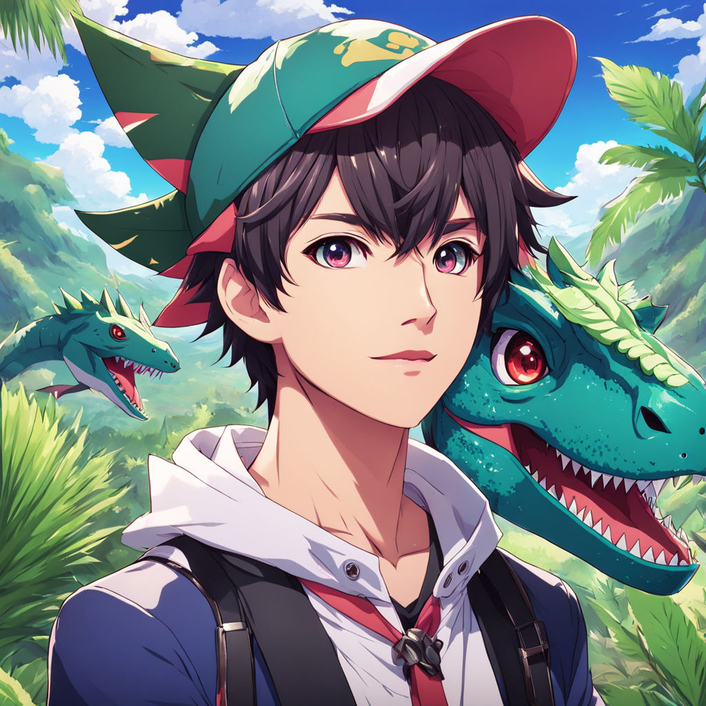 Male vtuber with dinosaur head by Val - Playground