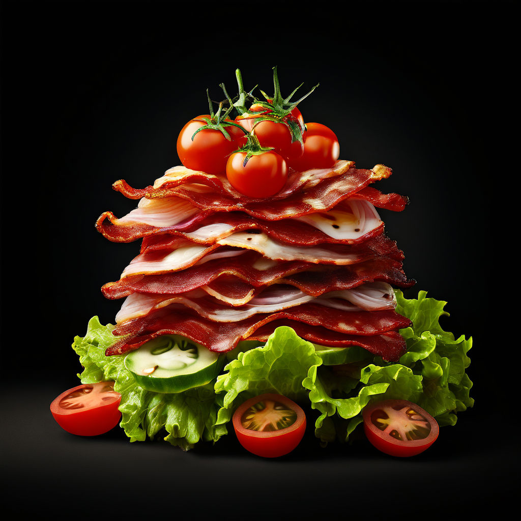 A vector based lines logo with bacon by jason troxler playground